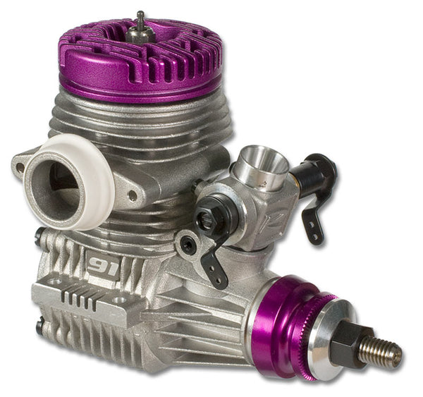 Novarossi Rex R91F Aircraft Engine with Side Exhaust and Muffler