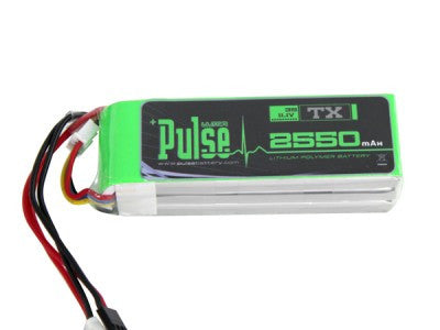 PLUTX-25503 - PULSE LIPO 2550mAh 11.1V (Transmitter Battery) - ULTRA POWER SERIES