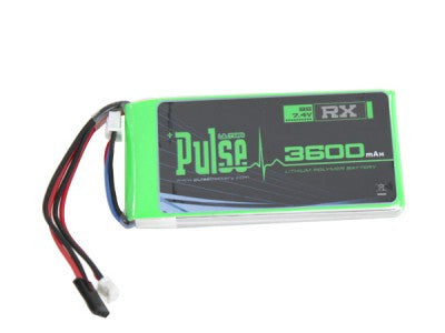 PLURX-36002 - PULSE LIPO 3600mAh 7.4V (Receiver Battery) - ULTRA POWER SERIES