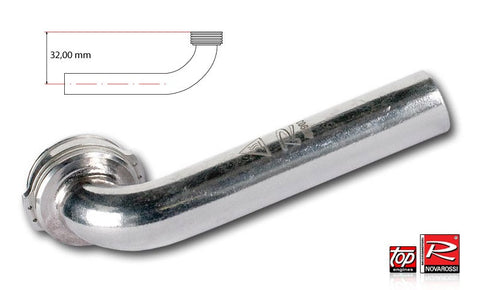 Novarossi 40903 90 degree .46 Polished Aluminum Header